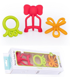 Gillilums Silikónové zuby prírody 3-pack