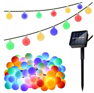 Solárne girlandské záhradné lampy 50.