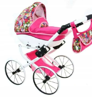 Hlboký kočík Doll Modern Pink
