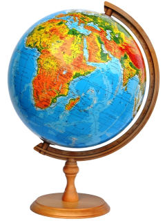Globe 320 Fyzické - drevo - ideálne pre darček