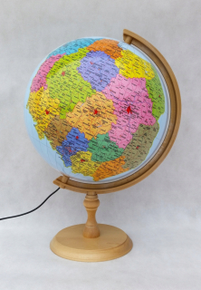 Globe 320 mm mapa administratívneho a fyzického Poľska
