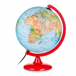 Globe osvetlená pre deti so zvieratami