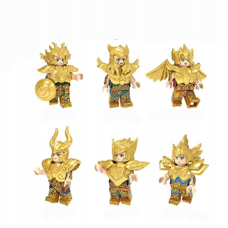 Golden Saint Seiya zostavené bloky minifigure