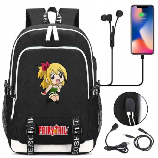 Horúca anime rozprávková batoh USB port port Anim Anim