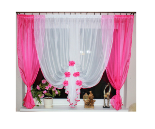 Ready Curtain Adela Amaranth Bauble Water Hit Hit Hit