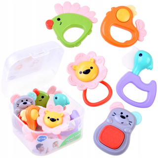Teether set 5ks pre detské zvieratá za3678