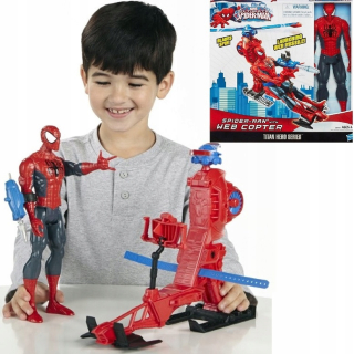 Hasbro Spiderman 30 cm +vrtuľník A6747 Web Copter