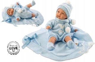 Španielsky llorens bobas bábika Joel plače 38 cm