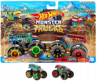 Hot Wheels Monster Truck Too S'Cool Vs. Demo derby
