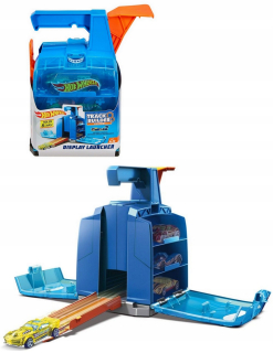HOT WHEELS LAUNCHER GARÁŽ VEĽKÝ KUFOR + 2 AUTÁ
