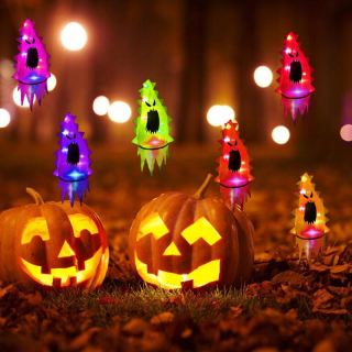 Halloween LED svietiace žiariace čarodejnice klobúk deti