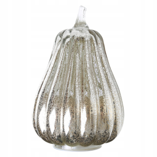 Halloween sklenené žiariace tekvicová lampa LED