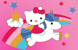 Hello Kitty Wall Nálepka na nástennú maľbu 200x130cm