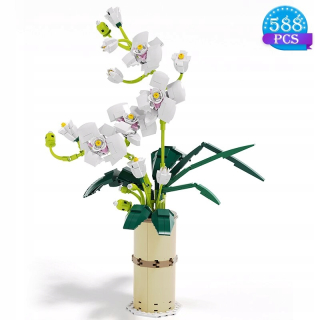 High-Tech Series Building Blocks White Orchid