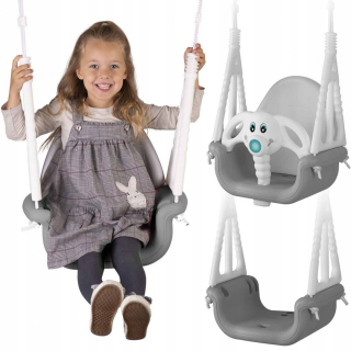 Babybkin 3in1 ricokids šedo-biely hojdačka
