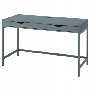 IKEA ALEX Písací stôl sivo-tyrkysová 132x58 cm
