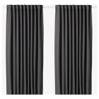 Ikea Annakajsa záclony odvážne šedá 145x300