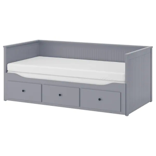Ikea Hemne Freements Freements 3 Drains Grey 80x200