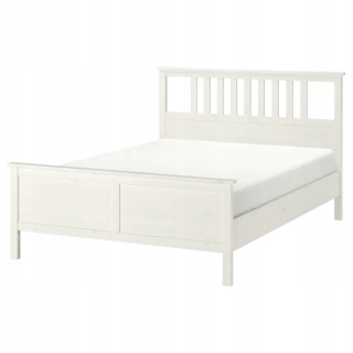 Ikea Hemne Bed Biela biela Leirsund 160x200 cm