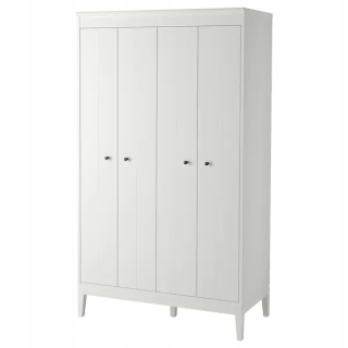 Ikea Idanas White Scadrobe 121x211 cm