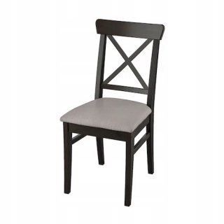 Ikea Ingolf Brown -Black stolička Nolhaga Szarobeż