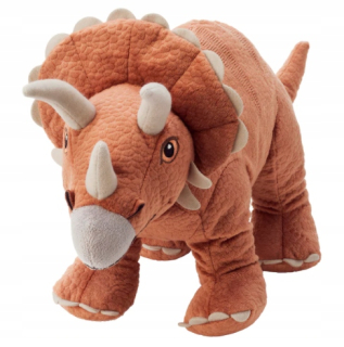 Ikea Jattelik Triceratops 46 cm plyšový dinosaurus