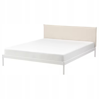 Ikea kleppstad Bed Biela Biela vissle béžová 140x200