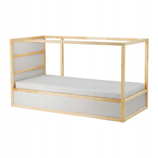 Ikea Chicken Double -Double Bed 90x200 cm biela/borovica