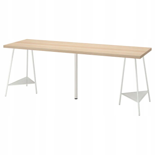 Ikea Lagkapten Tillslag Desk White Oak 200x60 cm