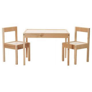 Drevený stôl IKEA LATT 2 stoličky pre dieťa