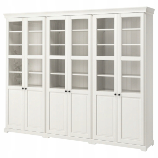 Kombinácia Ikea Latorp s dverami biela 276x214cm