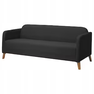 Ikea Linanas 3-osobná pohovka, vissle tmavo šedá
