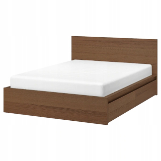 IKEA MALM BED Rám 4 zásuvky bronz liroy 160x200