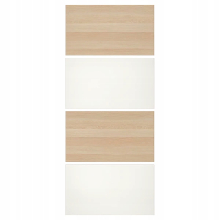 Ikea Mehamn 4 panely pre dvere rám biele 100x236cm