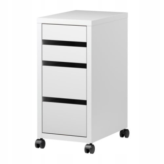 Ikea Micke Chispe on Wheels 75x35x50 biela
