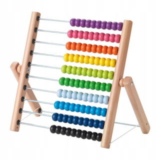 Ikea Mula Light Wooden Abacus 10 Studes