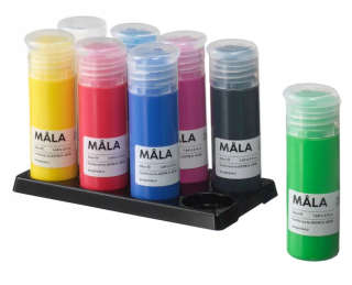 Ikea malé farby v skúmavkách 8 farieb