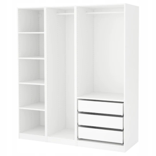 Ikea pax biely šatník 175x58x201 cm