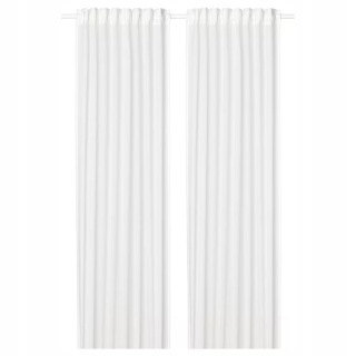 Ikea SilverLonn Curtains 2 ks. Biela 145x300 cm