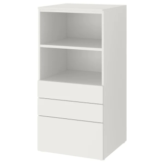 Ikea Smastad Plasa White Poličky so zásuvkami 60x55x1