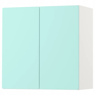 Ikea Smadad Wall Cabinet White Turquoise 60x30x60