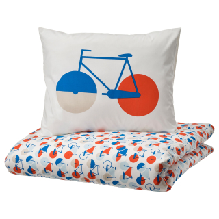 IKEA SPORTSLIG obliečky 150x200 bavlna SPORT BIKE
