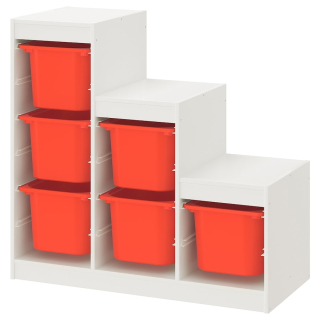 Ikea Trofast biely stojan Orange 99x44x94 cm