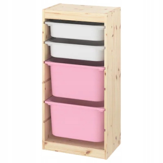 Ikea trofast stojan ľahká borovica borovicová borovica