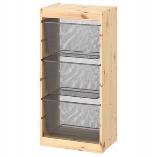 Stojan Ikea Trofast s nádobami Sosna 44x30x91 cm