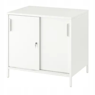 IKEA TROTTEN Skrinka s posuvnými dverami biela 80x75