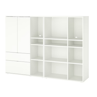 Ikea vihals biela polica 200x37x140 cm