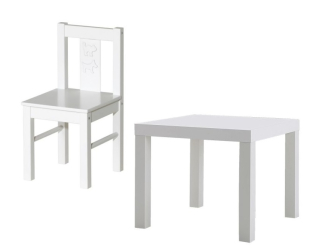 Sada Ikea Lack + 1 x Kriterova stolička