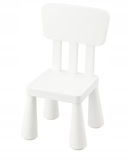 Ikea bezpečné mamut stoličky biele pre dieťa