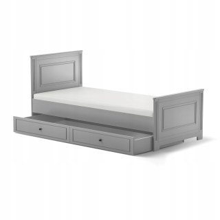 Ines Grey Bed 90x200 so zásuvkou, Bellamy